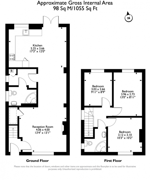 Floor Plan Image for 3 Bedroom Semi-Detached House for Sale in Meadow Road, Romford