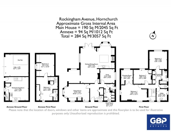 Floor Plan Image for 5 Bedroom Detached House for Sale in Rockingham Avenue, Hornchurch