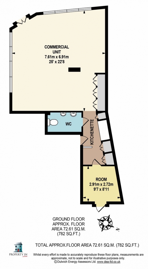 Floor Plan Image for Retail - Out of Town to Rent in Grove Vale, Dulwich, SE22