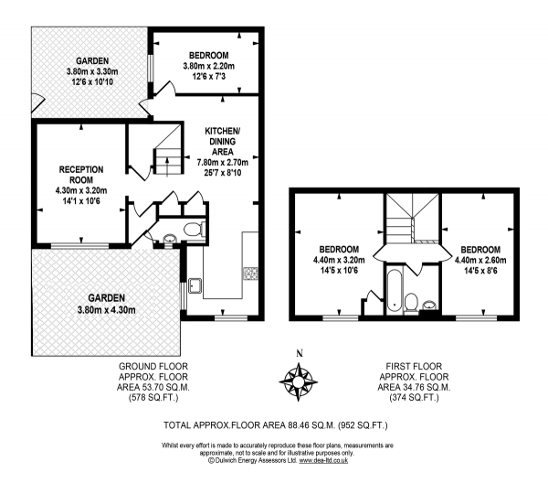 Floor Plan Image for 3 Bedroom Semi-Detached House for Sale in Deventer Crescent, Dulwich