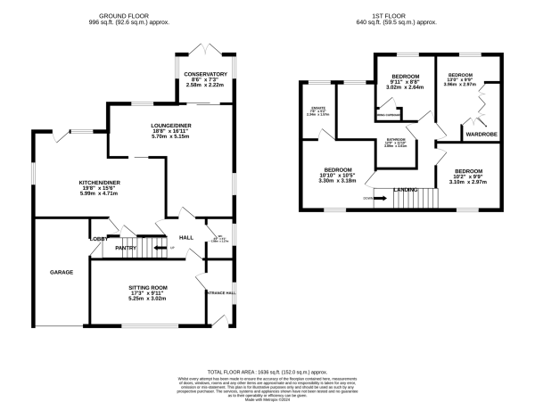 Floor Plan Image for 4 Bedroom Detached House for Sale in The Morwoods, Oadby
