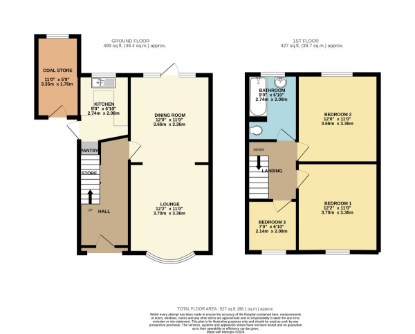 Floor Plan Image for 3 Bedroom Semi-Detached House for Sale in Wigston Road, Oadby