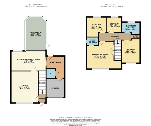 Floor Plan Image for 4 Bedroom Link Detached House for Sale in Hickling Close, Rothley