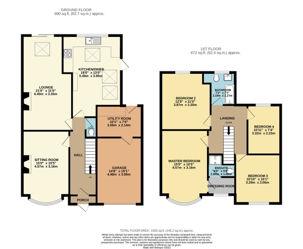 Floor Plan Image for 4 Bedroom Semi-Detached House for Sale in Greendale Road, Glen Parva