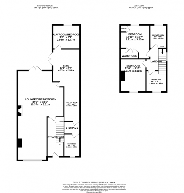 Floor Plan Image for 4 Bedroom Semi-Detached House for Sale in South Avenue, Leicester Forest East, Leicester