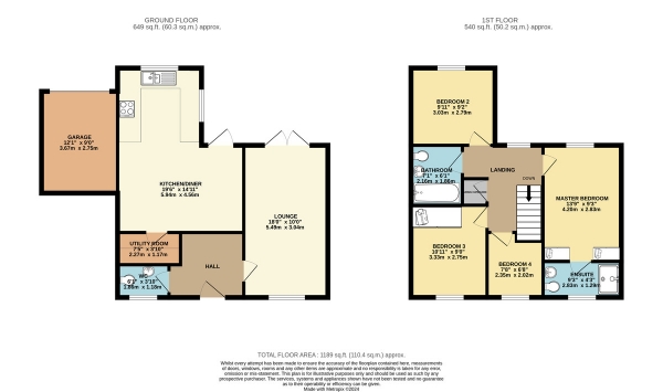 Floor Plan Image for 4 Bedroom Detached House for Sale in Field Leys Way, Birstall