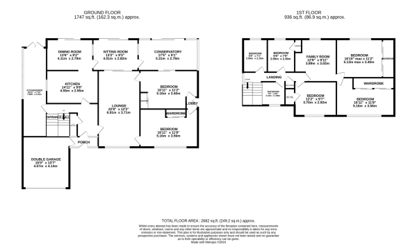 Floor Plan Image for 7 Bedroom Detached House for Sale in Severn Road, Oadby, Leicester