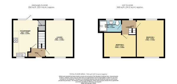 Floor Plan Image for 2 Bedroom Terraced House for Sale in Lansdowne Grove, Wigston