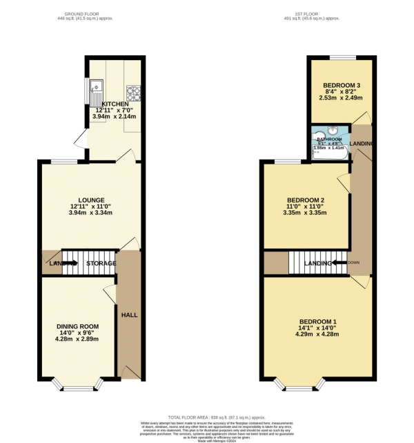 Floor Plan Image for 3 Bedroom Terraced House for Sale in Harrow Road, West End