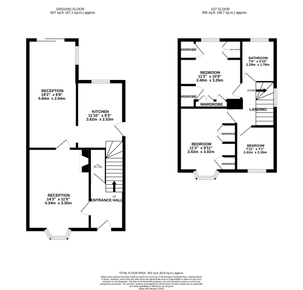 Floor Plan Image for 3 Bedroom Detached House for Sale in Sedgefield Drive, Thurnby