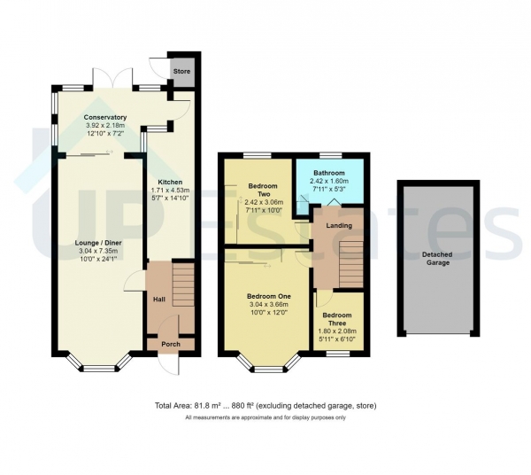 Floor Plan Image for 3 Bedroom End of Terrace House for Sale in Edyth Road, Coventry