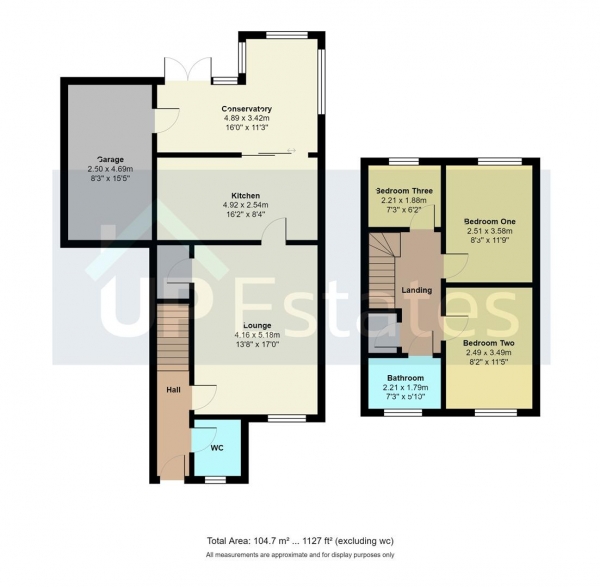 Floor Plan Image for 3 Bedroom Semi-Detached House for Sale in Kings Meadow, Nuneaton