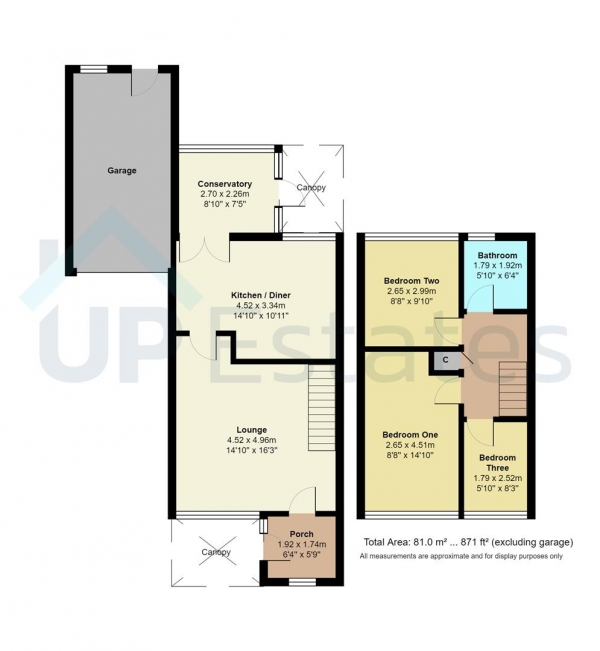 Floor Plan Image for 3 Bedroom Detached House for Sale in Fair Isle Drive, Nuneaton