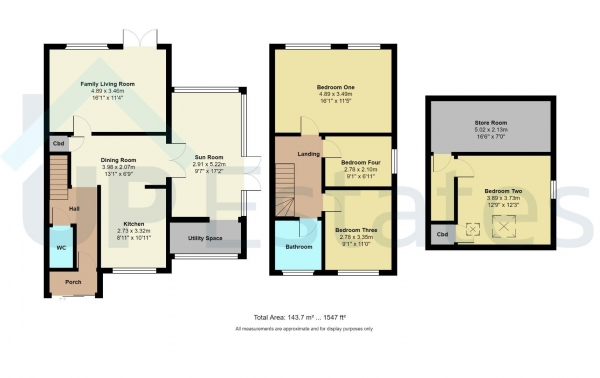 Floor Plan Image for 4 Bedroom Semi-Detached House for Sale in Aynho Close, Mount Nod, Coventry