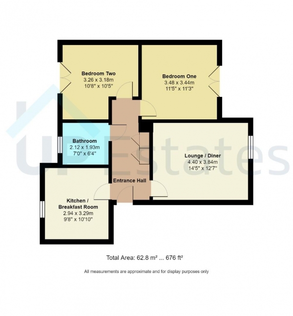 Floor Plan Image for 2 Bedroom Apartment for Sale in Navigation House, Foleshill Road, Coventry