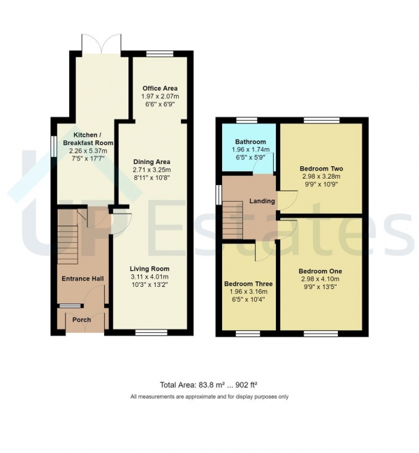 Floor Plan Image for 3 Bedroom Semi-Detached House for Sale in Dalton Road, Bedworth