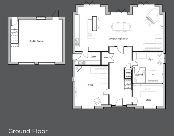 Floor Plan for Plot for Sale in Plot 2, The Kilns, Breach Lane, Earl Shilton, Leicester, LE9, 7FB - Guide Price &pound335,000