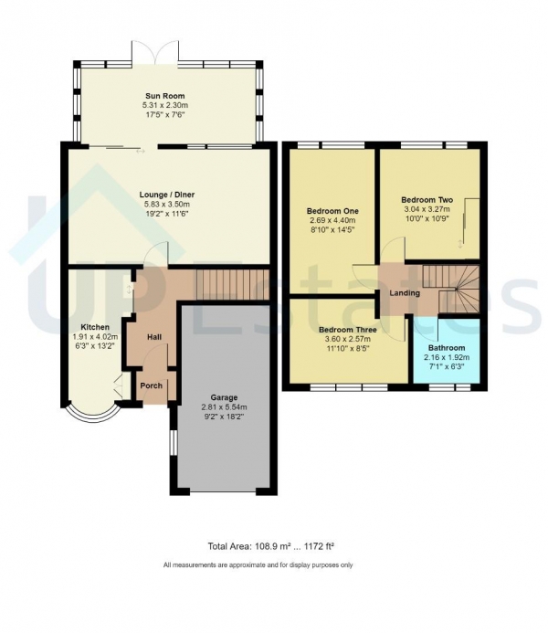 Floor Plan Image for 3 Bedroom End of Terrace House for Sale in Bexfield Close, Allesley, Coventry