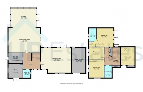 Floor Plan Image for 4 Bedroom Detached House for Sale in Brandon Lane, Coventry