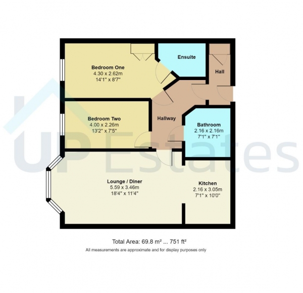 Floor Plan Image for 2 Bedroom Apartment for Sale in Longfellow Road, Wyken, Coventry