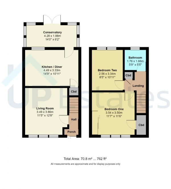 Floor Plan Image for 2 Bedroom Terraced House for Sale in Ambleside, Coventry