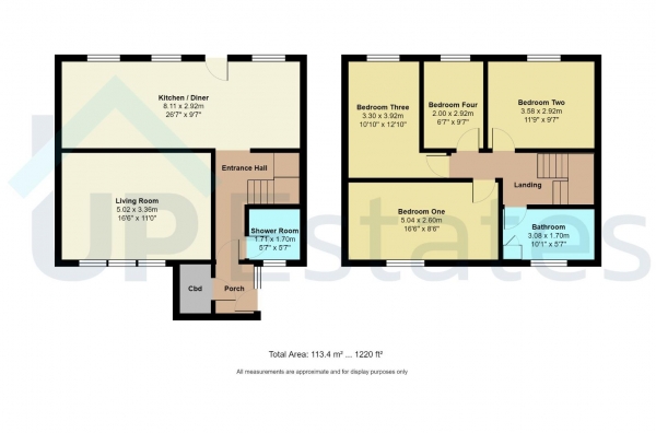 Floor Plan Image for 4 Bedroom End of Terrace House for Sale in Dunsmore Avenue, Coventry