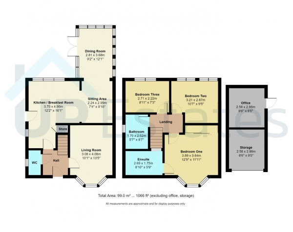 Floor Plan Image for 3 Bedroom Detached House for Sale in Sheldrake Close, Binley, Coventry