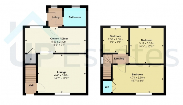 Floor Plan Image for 3 Bedroom Semi-Detached House for Sale in Woodland Avenue, Burbage