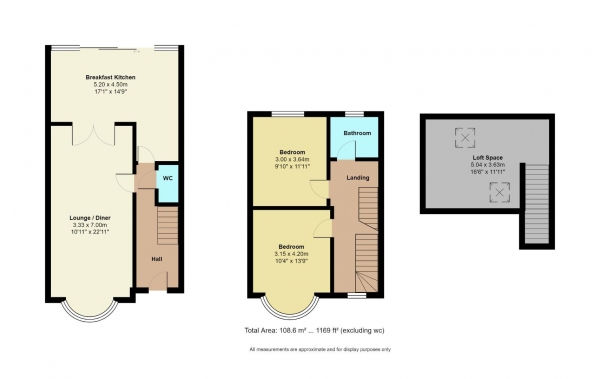 Floor Plan Image for 2 Bedroom End of Terrace House for Sale in Sewall Highway, Coventry