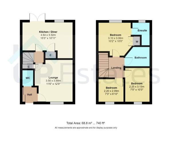 Floor Plan Image for 3 Bedroom Semi-Detached House for Sale in Roberts Grove, Coventry