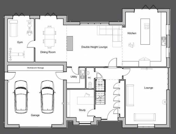 Floor Plan Image for 5 Bedroom Detached House for Sale in Plot 1 The Kilns, Breach Lane, Leicestershire