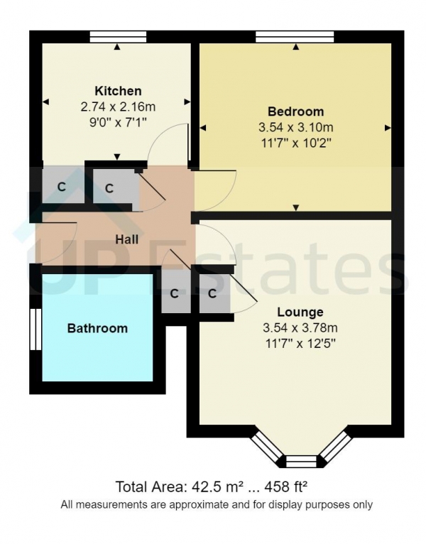 Floor Plan Image for 1 Bedroom Maisonette for Sale in Frisby Road, Tile Hill, Coventry