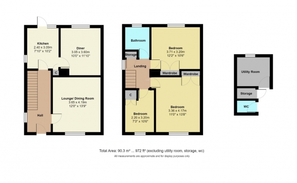 Floor Plan Image for 3 Bedroom Semi-Detached House for Sale in Lesingham Drive, Coventry