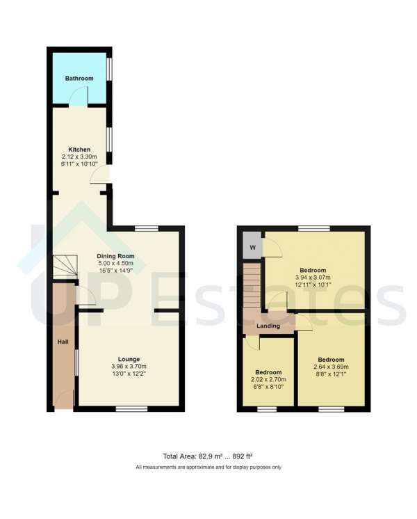 Floor Plan Image for 3 Bedroom Terraced House for Sale in Wheat Street, Nuneaton