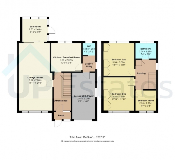 Floor Plan Image for 3 Bedroom Semi-Detached House for Sale in Warwick Road, Wolston, Coventry