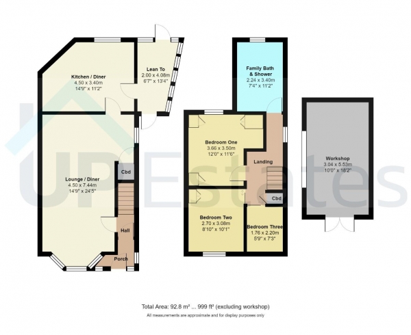 Floor Plan Image for 3 Bedroom End of Terrace House for Sale in Telfer Road, Radford, Coventry