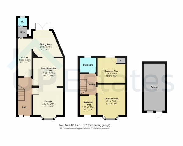 Floor Plan Image for 3 Bedroom End of Terrace House for Sale in Tallants Road, Bell Green, Coventry