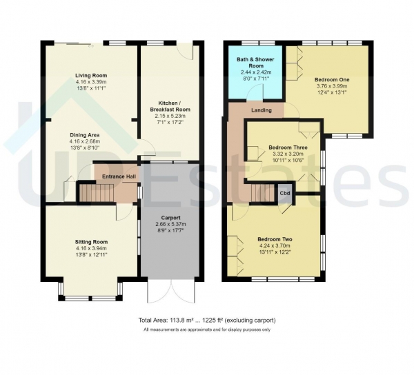 Floor Plan Image for 3 Bedroom Semi-Detached House for Sale in Yewdale Crescent, Coventry