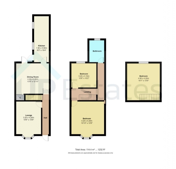 Floor Plan Image for 4 Bedroom End of Terrace House for Sale in Gulson Road, Coventry