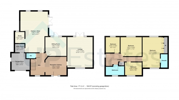 Floor Plan Image for 4 Bedroom Detached House for Sale in Clarence Road, Hinckley