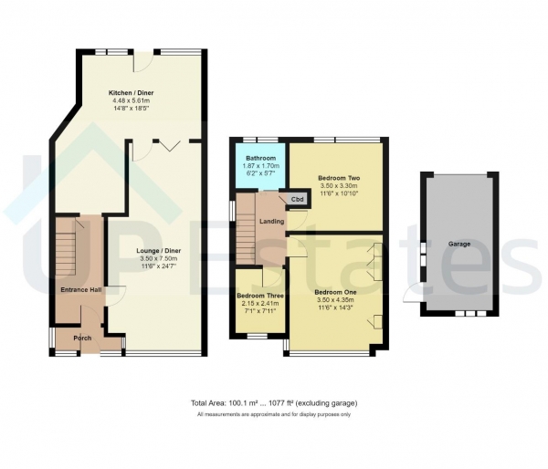 Floor Plan Image for 3 Bedroom Semi-Detached House for Sale in Gleneagles Road, Wyken, Coventry