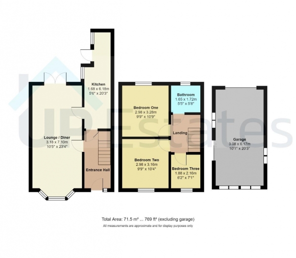 Floor Plan Image for 3 Bedroom Terraced House for Sale in Clovelly Road, Wyken, Coventry