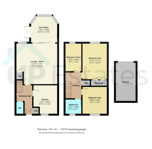 Floor Plan Image for 3 Bedroom End of Terrace House for Sale in Bridgeacre Gardens, Binley, Coventry