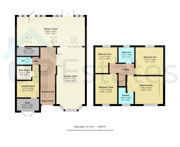 Floor Plan Image for 4 Bedroom Semi-Detached House for Sale in Ebro Crescent, Binley, Coventry