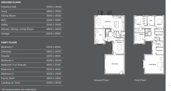 Floor Plan for 5 Bedroom Detached House for Sale in The Kilns, Breach Lane, Earl Shilton, Leicester, LE9, 7FB -  &pound780,000