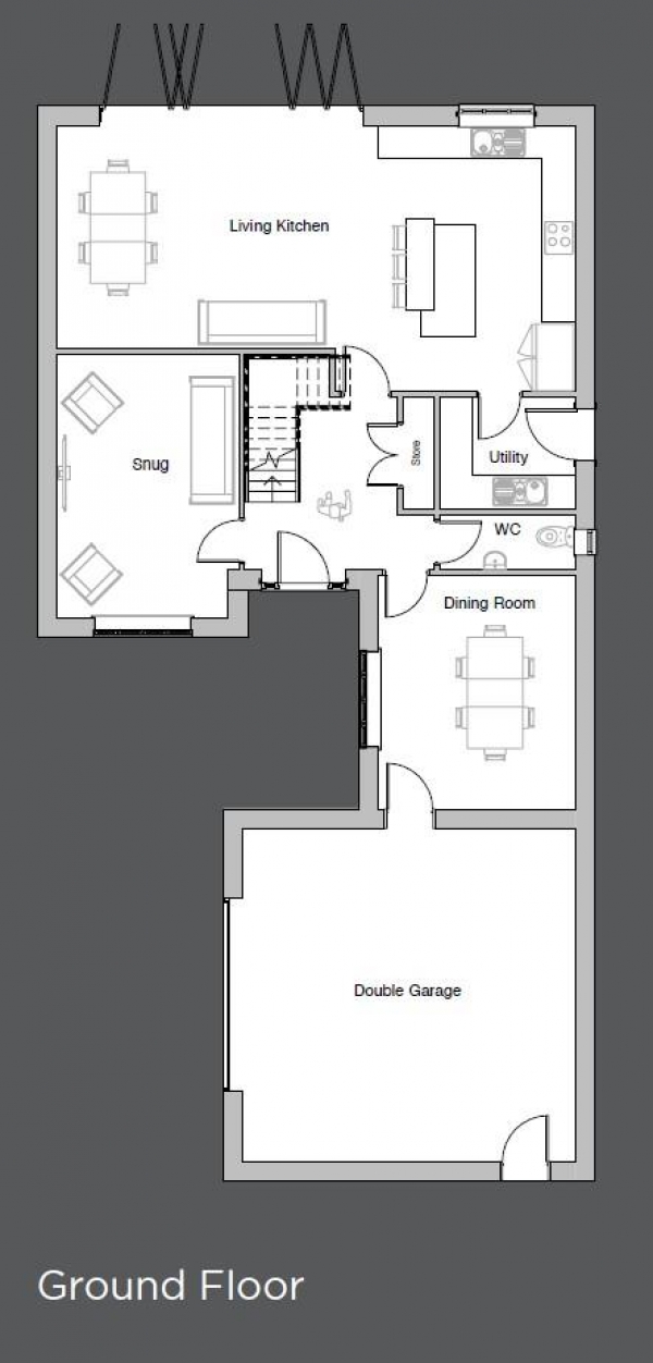 Floor Plan for 5 Bedroom Detached House for Sale in The Kilns, Breach Lane, Earl Shilton, Leicester, LE9, 7FB -  &pound780,000