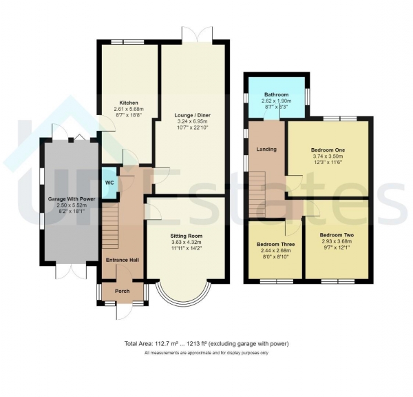 Floor Plan Image for 3 Bedroom Semi-Detached House for Sale in Old Church Road, Coventry