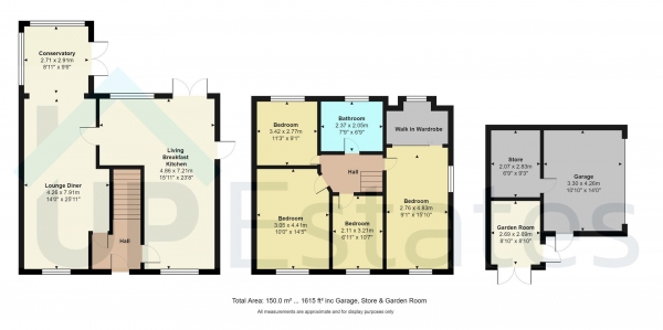 Floor Plan Image for 4 Bedroom Semi-Detached House for Sale in CHECK OUT THE FLOORPLAN Stonewell Crescent, Whitestone, Nuneaton