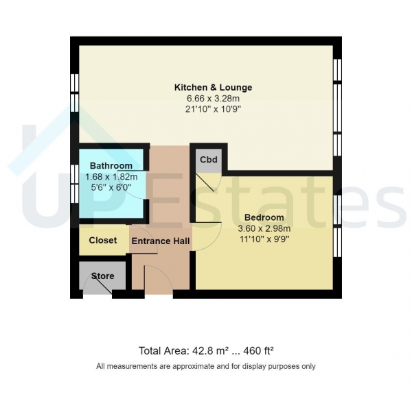 Floor Plan Image for 1 Bedroom Maisonette for Sale in Keswick Walk, Wyken, Coventry