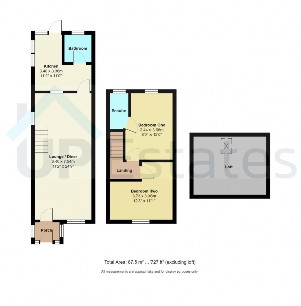 Floor Plan Image for 2 Bedroom End of Terrace House for Sale in Red Lane, Coventry